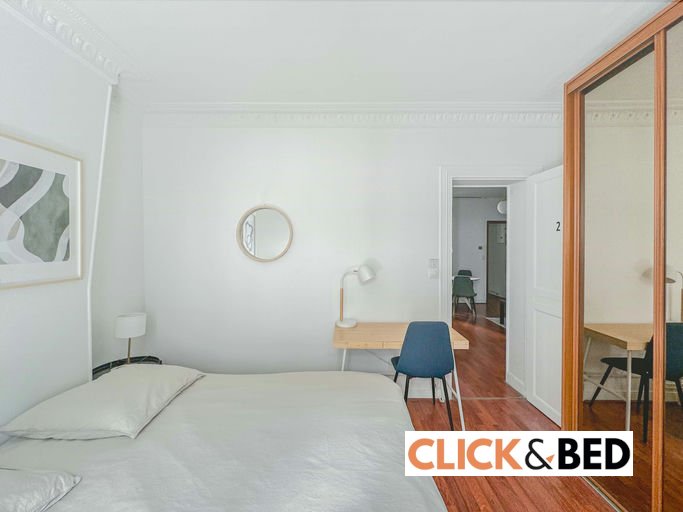 Chambre privative dans appartement - Paris 15ème arr.