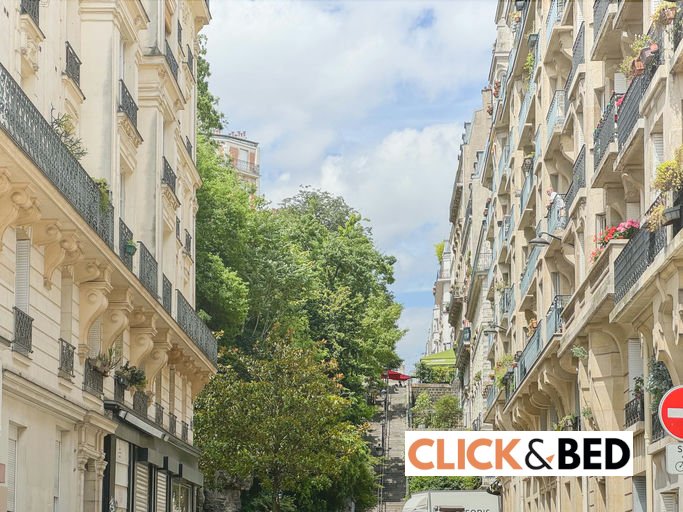 - Chambre privative - 3, rue Charles Nodier - 75018