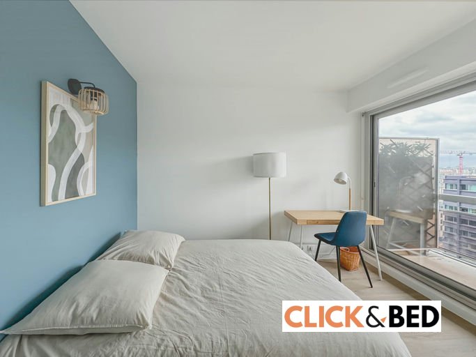 Chambre privée dans appartement en colocation à Clichy