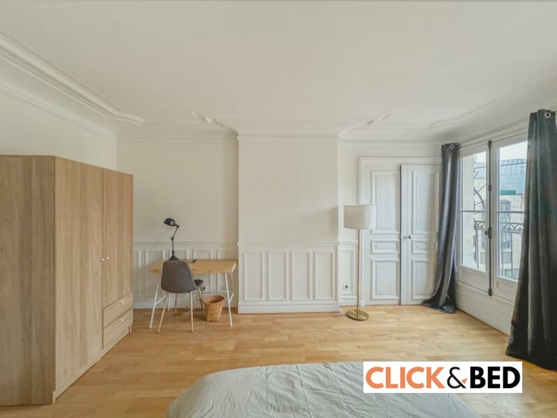Chambre privative dans appartement meublé - Paris centre
