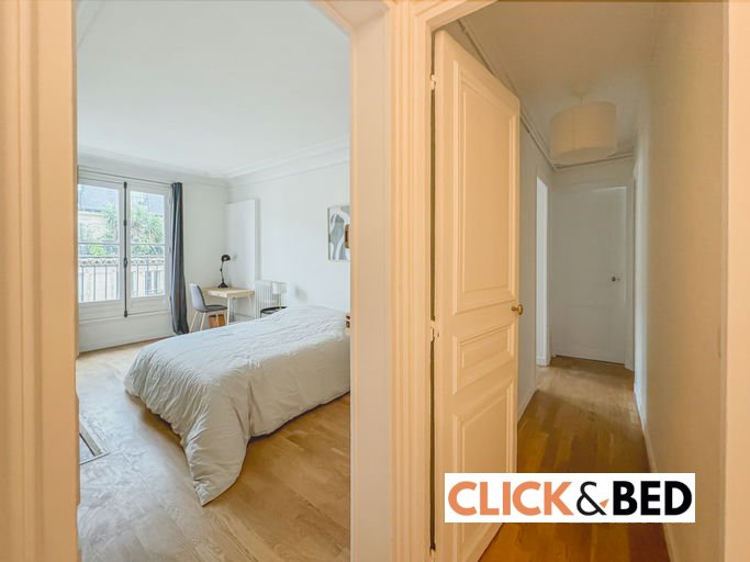 Chambre privative dans appartement meublé - Paris centre