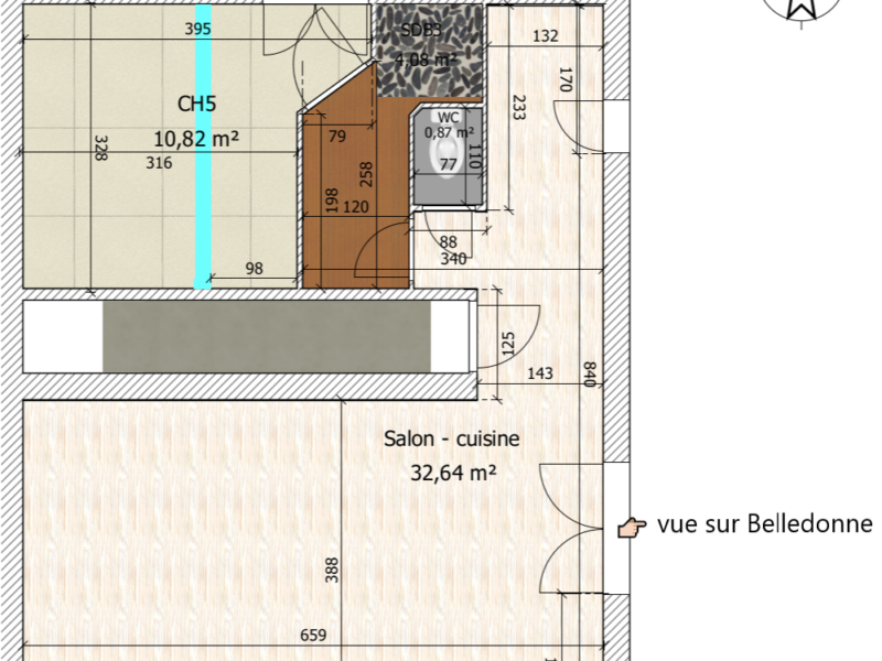 Appartement en montagne entre Grenoble et Chambéry